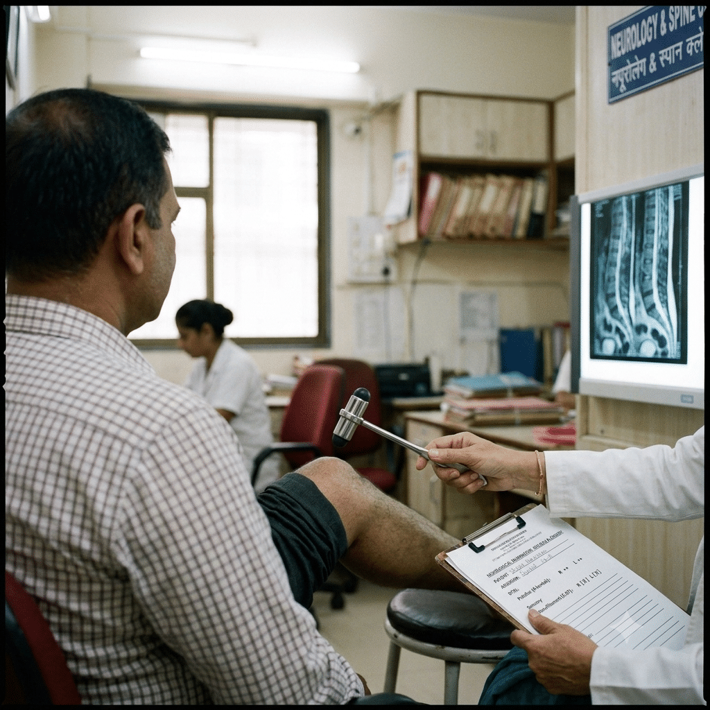Doctor providing healthcare consultation