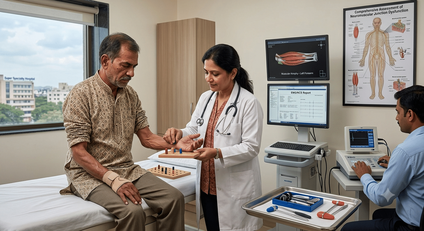 Neurological assessment by a doctor
