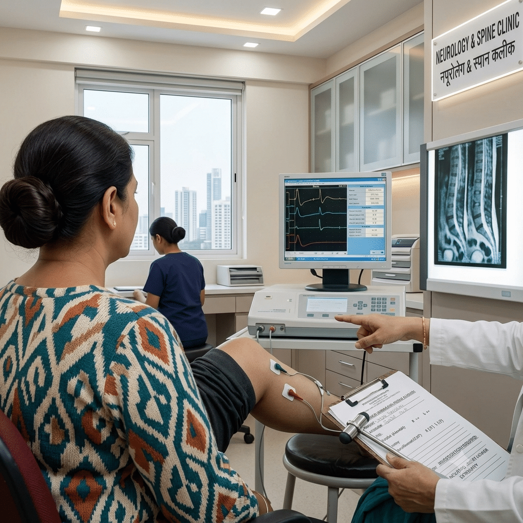 Neurological assessment by a doctor